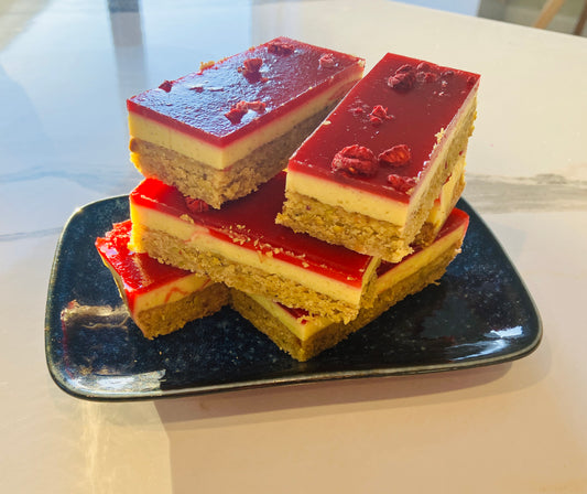 Pistachio, Lemon & Raspberry slice 4 pack NEW!