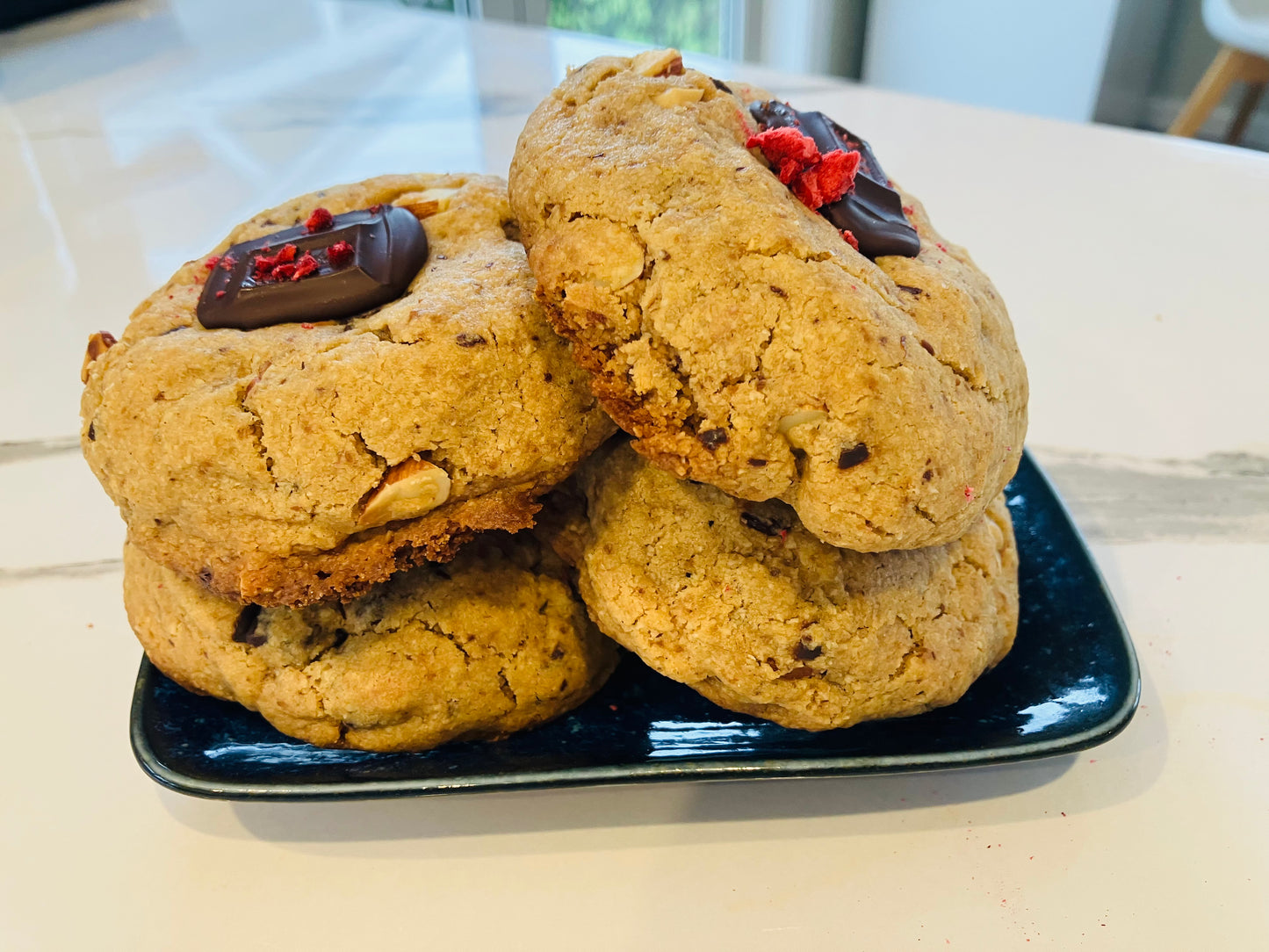 Black Raspberry Ripple Cookies
