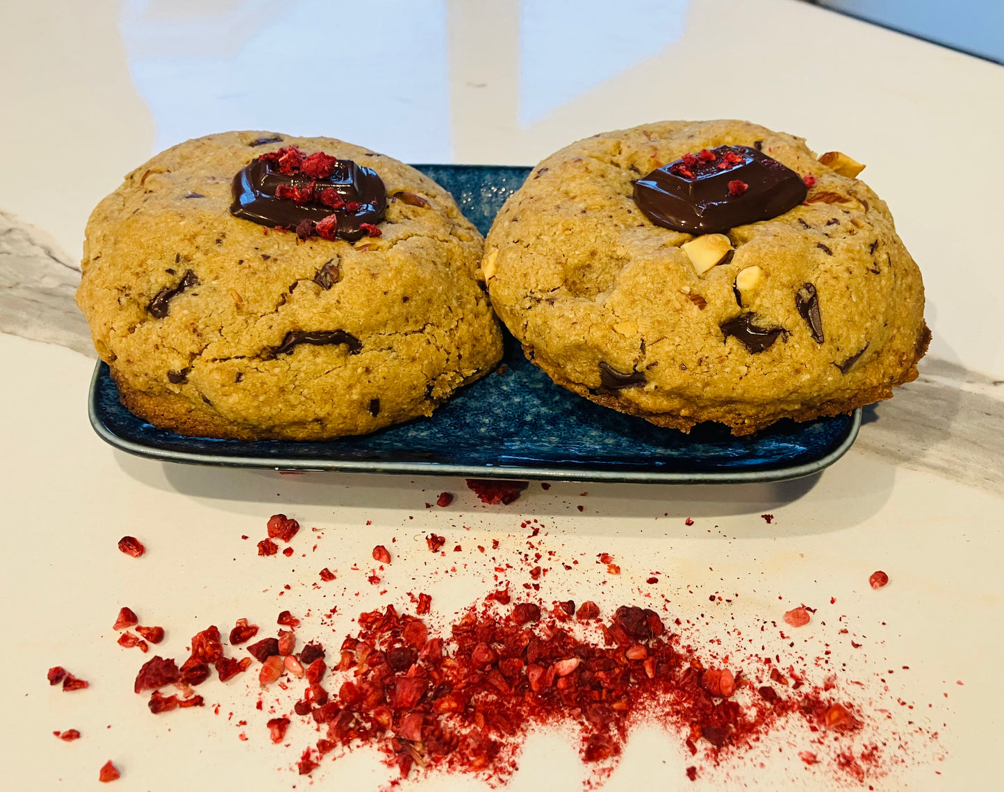 Black Raspberry Ripple Cookies