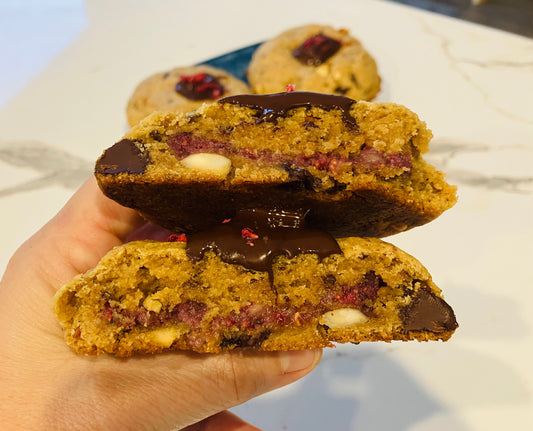 Black Raspberry Ripple Cookies