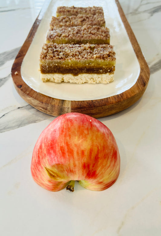 gluten free toffee apple slice made in New Zealand