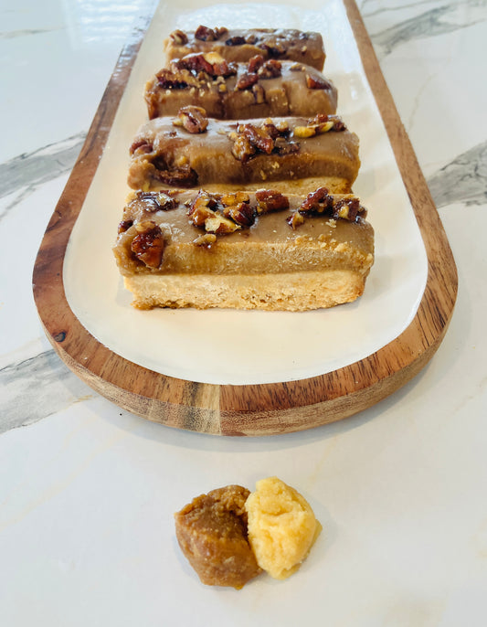 gluten free miso caramel slice made in New Zealand